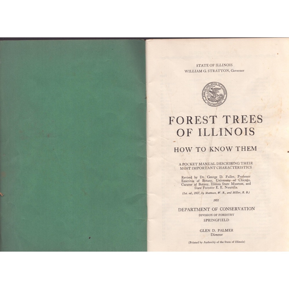 1955 Forest Trees of Illinois How to Know Them Pocket Manual Field Guide Book - Picture 3 of 3
